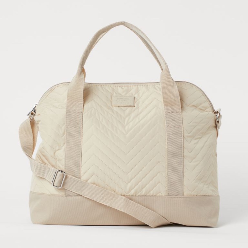 H&M Light Beige Small Weekend Bag